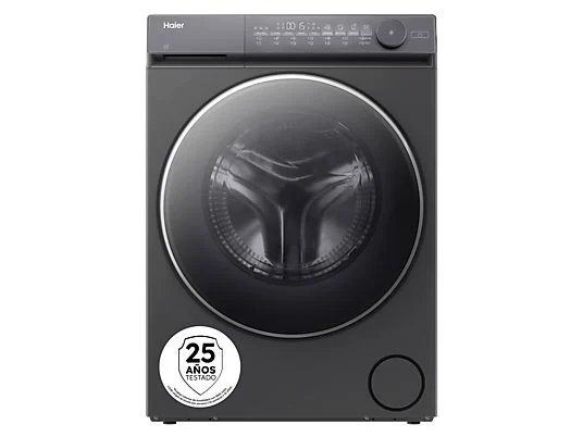 Lave-linge séchant - Haier HWD90BP14367GTUS, 9 kg/5 kg, Inverter, 1400 tr/min, Flexy Time, Cycle Allergy Care, Linge de bébé, Inox