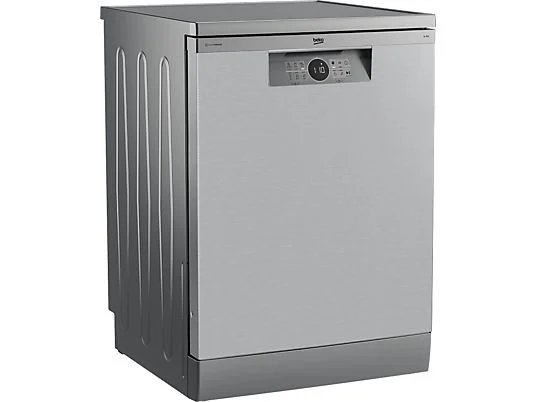 Lave-vaisselle - Beko BDFN26640XC, 9,5 L, 16 couverts, 6 programmes, 59,8 cm, Pose libre, Inox