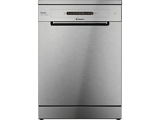 Lave-vaisselle - Candy Rapido' CF 3C7L0X, 13 couverts, 5 programmes, 60 cm, Motor Inverter, Wi-Fi, Inox